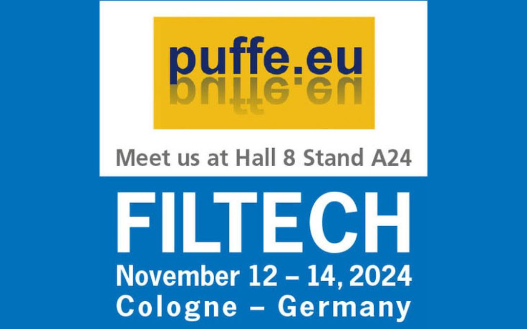 Puffer.eu auf der FILTECH 2024 in Köln, Stand A24 in Halle 8.